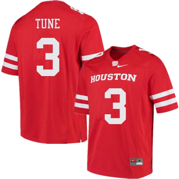 Men #3 Clayton Tune Houston Cougars College Football Jerseys Sale-Red